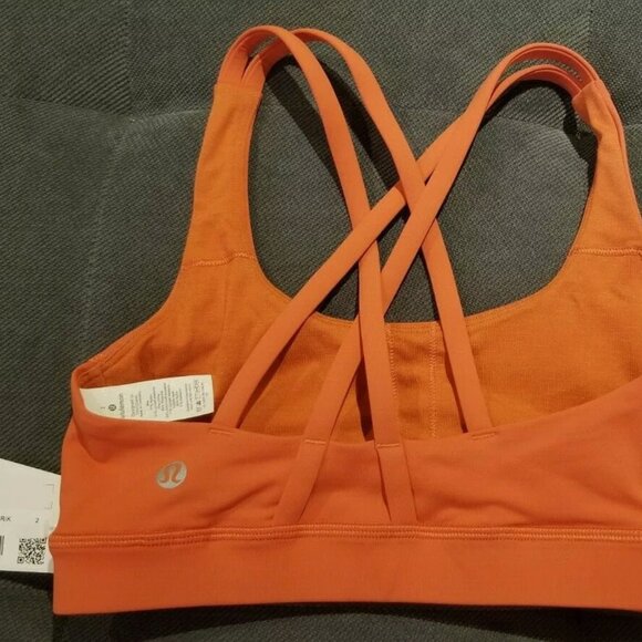 BNWT! Lululemon Energy Bra *Medium Support, B/C Cup Size 4 Brick - Picture 5 of 7